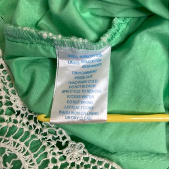 Southern Tide Sawyer Lace Sheath Dress Starboard Green Cream Sleeveless Women 4 - Picture 10 of 15